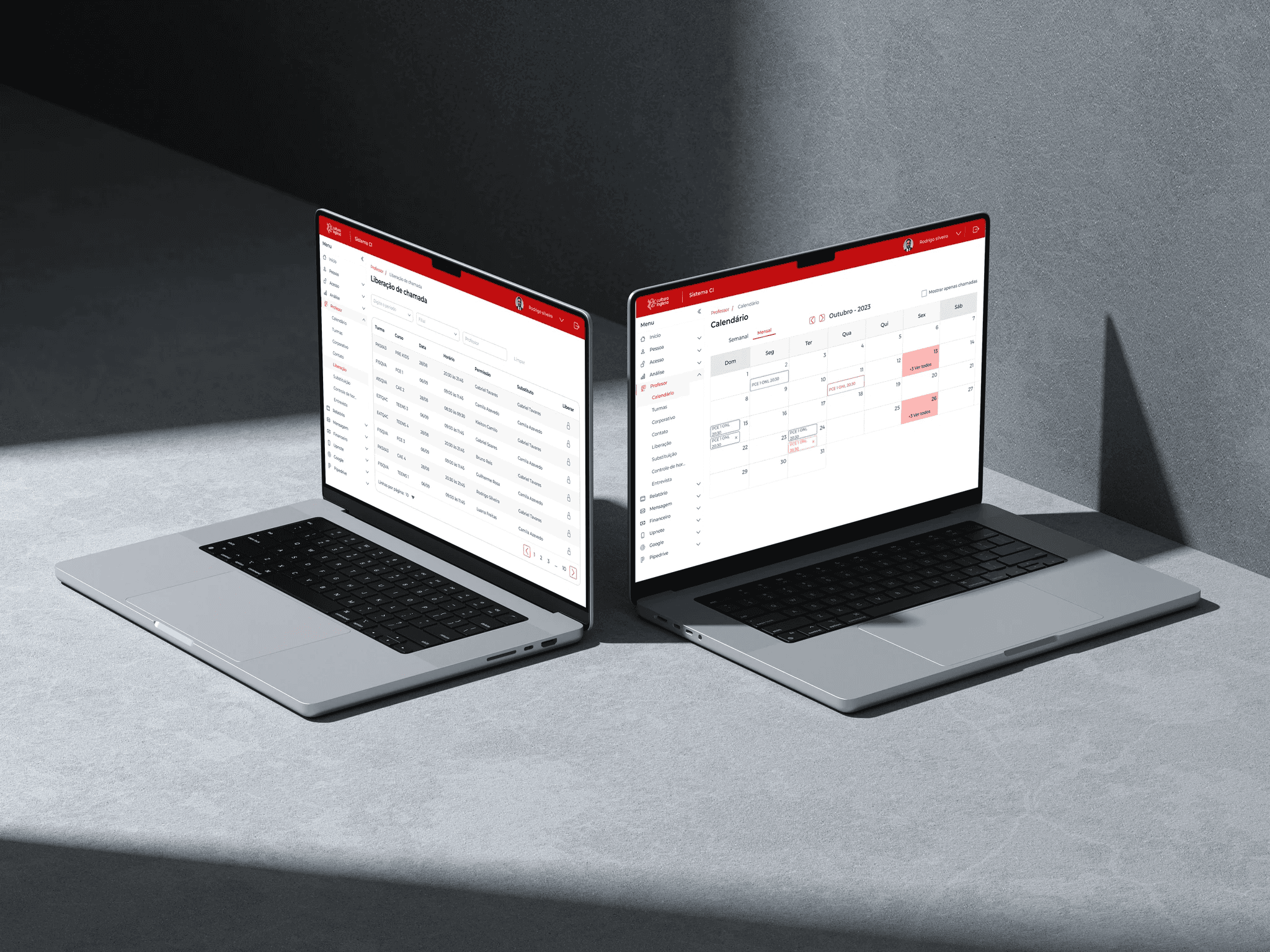 Sistema interno Cultura Inglesa - ERP